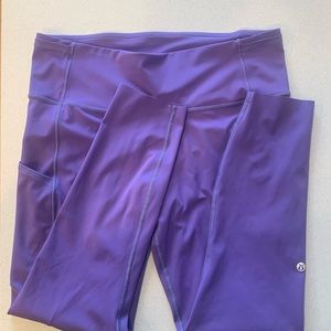Lululemon Fast & Free leggings with pockets size 12, EUC